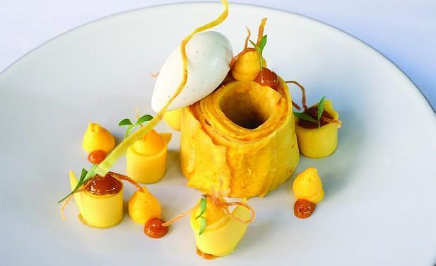 Sladica iz bistroja Cafe Boulung iz Manhattana v New Yorku