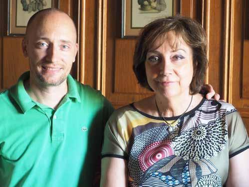 Enolog Theo Faller in njegova mama Colette iz kleti