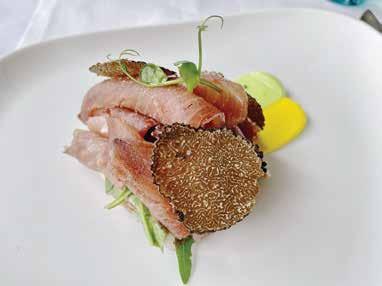 Sveža tuna s tartufi.