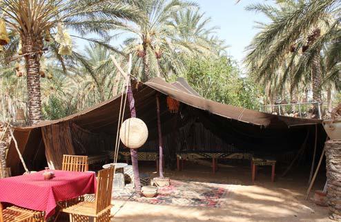 Beduinski šotor lahko spremenijo tudi v restavracijo.