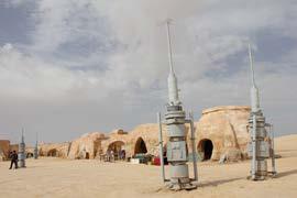 Prizorišče s snemanja Vojne zvezd.