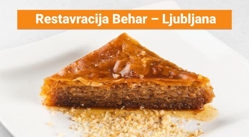 Restavracija Behar – Ljubljana