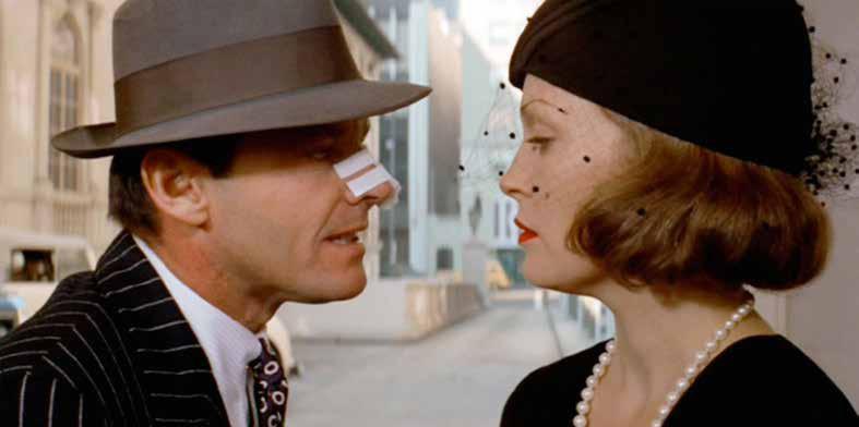 V filmu Chinatown s Faye Dunaway.