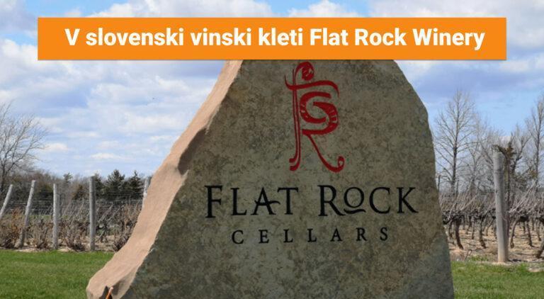 V slovenski vinski kleti Flat Rock Winery