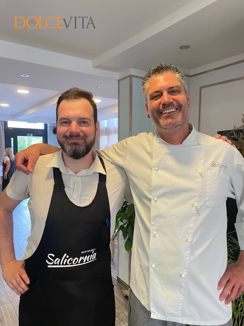 Sommelier Jan Sinčič in kuhar Vjekoslav Hederić.