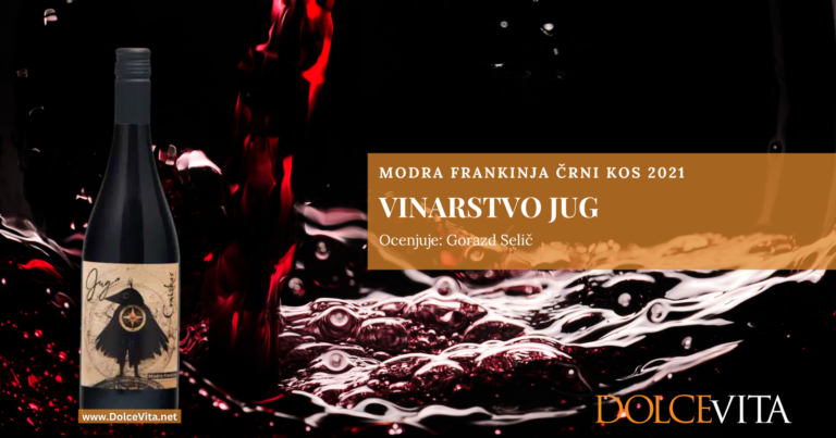 Vinarstvo Jug – modra frankinja črni kos 2021